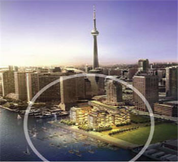 Location against Toronto skyline